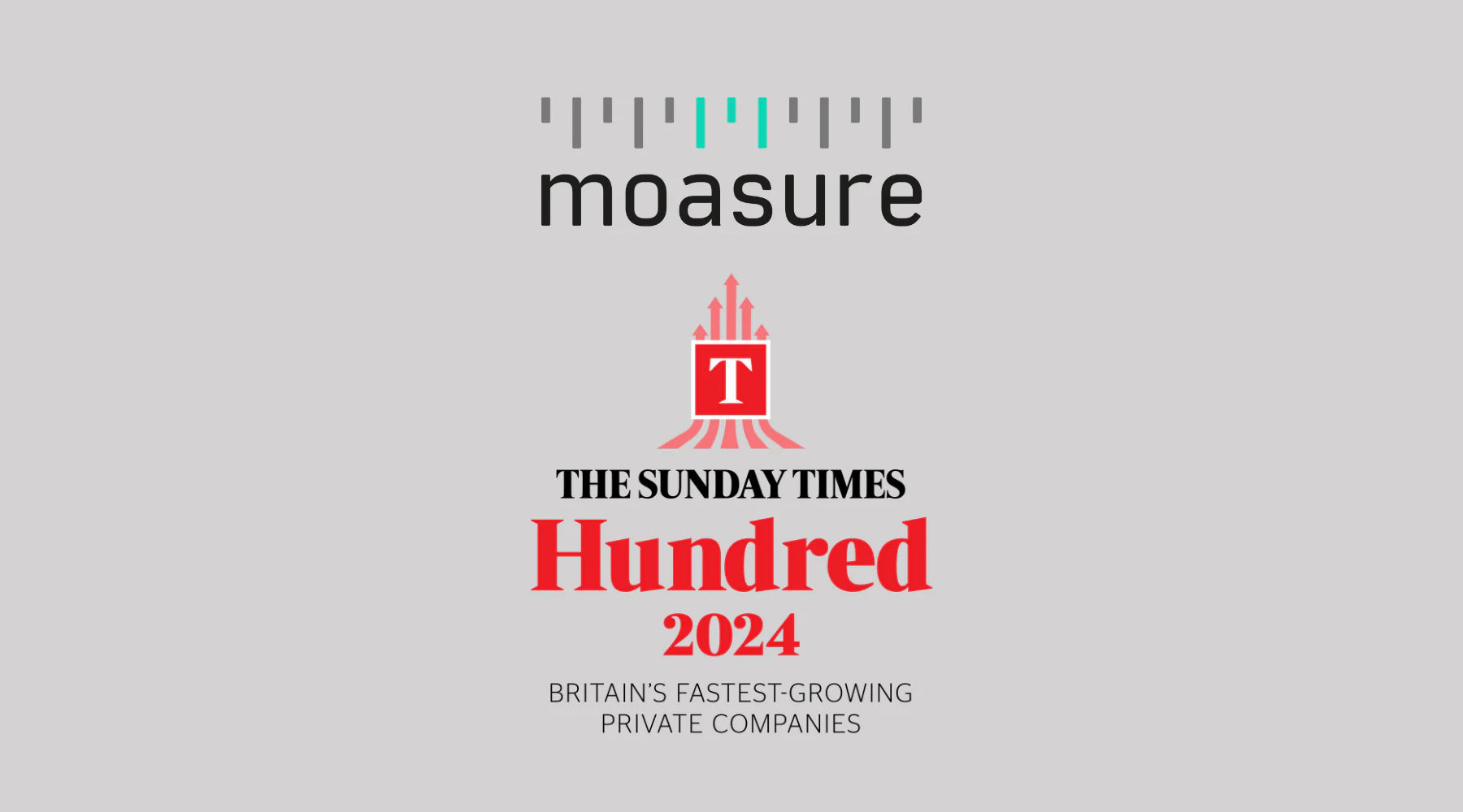 Moasure vermeld op de Sunday Times Hundred 2024 lijst